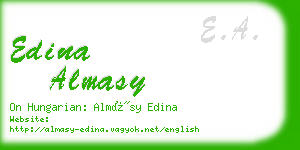 edina almasy business card